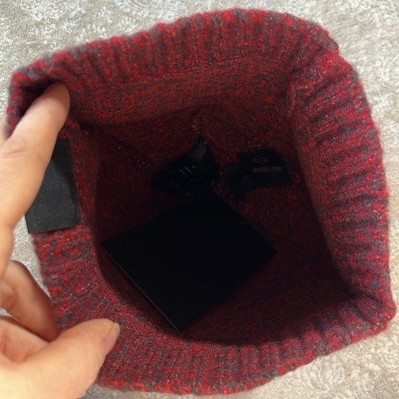 Brand New Harley-Davidson Motorcycles Knit Ribbed Beanie Hat Marbled Dark Red - Picture 9 of 13